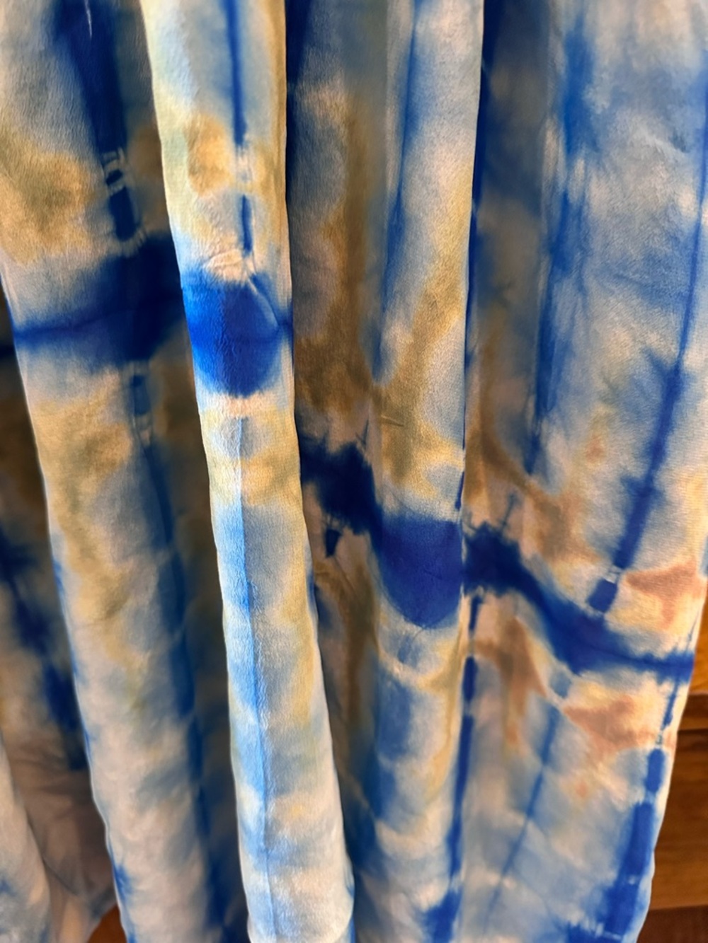 NWT Kantha Bae Evermore Kimono in Blue Tie Dye Sz 00-22/24 - Picture 6 of 9